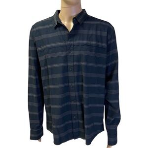 Nwt Tavik Arbor space hidden front pocket shirt black size XXL regular fit
